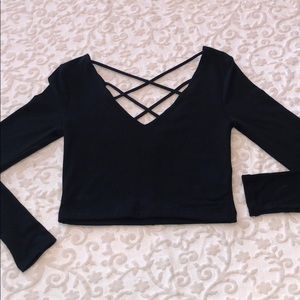 🔥SO Sexy Crop L/S Top-Sz Small
